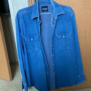 Mens wrangler denim shirt